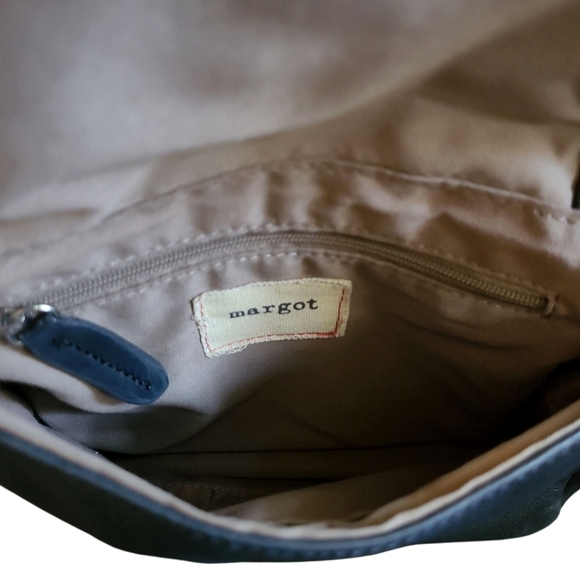 Women's Margot Black Leather Shoulder Bag Purse! 9.5x7x2.5 - Picture 7 of 12